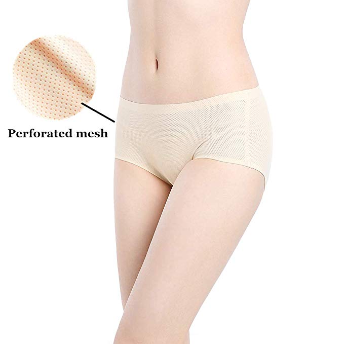 Womens Underwear Pack Seamless Cheeky Hipster Panties No Show Panty Lines