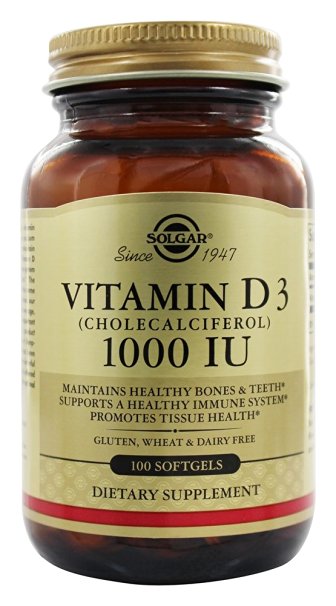 Vitamin D3 (Cholecalciferol) 1,000 Iu 100 Sgels