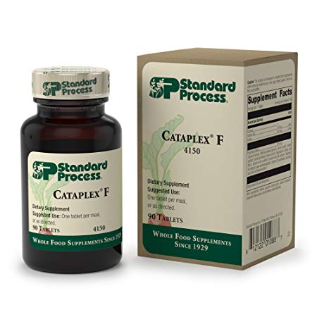 Standard Process - Cataplex F Tablets - Supports Inflammatory Response Function, Metabolism, and Nervous System, Provides Vitamin B6 and Natural Omega-3 Fatty Acids, Gluten Free - 90 Tablets