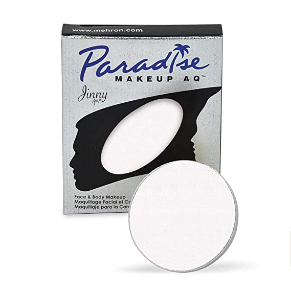 Mehron Makeup Paradise Makeup AQ Refill (.25 oz) (White)