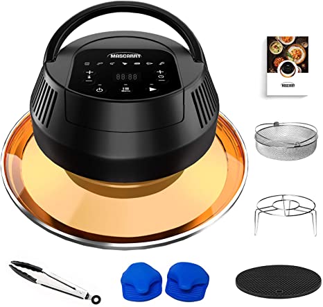 MASCARRY Air Fryer Lid for Instant Pot 6 Quart & 8 Quart, 8 In 1 Air Fryer Lid for Pressure Cooker, Turn Your Pressure Cooker Into Air Fryer in Seconds with LED Touchscreen and ETL Safety Protection for Air Frying