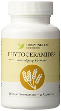 Ultra Premium PHYTOCERAMIDES All Natural Anti Aging Supplement for Youthful Skin - 100% Pure Plant Based and Derived from Wheat - 30 Day Supply with Hummingleaf's "Get Results" Guarantee (30 Veggie Capsules)