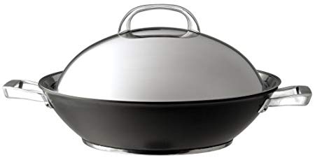 Circulon Infinite Hard Anodised Covered Stirfry Wok, 36 cm