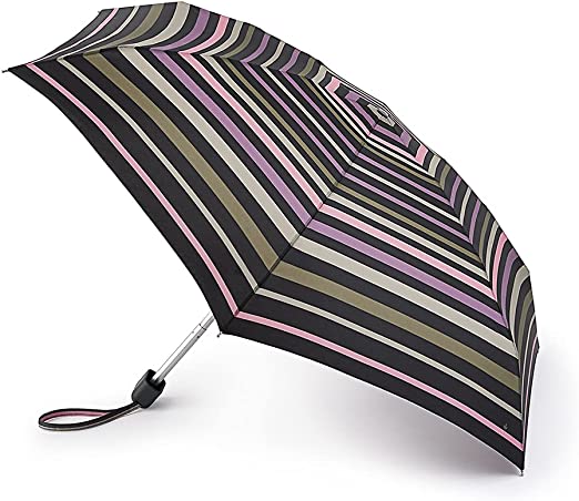 Tiny 2 Banded Stripe Print Umbrella