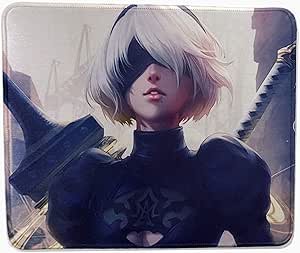 12 x 10 inches Nier: Automata Collection 2B Gaming Girl Beauty Mouse pad Mousepad mat