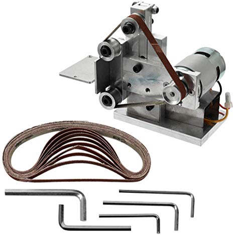KKmoon Electric Belt Sander Sanding Machine DIY Polishing Grinding Machine Sanding Belt Adapter