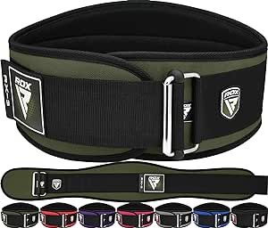 RDX Ceinture de Musculation, 6.5” Incurvée Rembourré Support Dos Lombaire, D'haltérophilie Exercises Ceinture de Levage, Bodybuilding Entraînement en Force Powerlifting Fitness Gym Belt, Hommes Femmes