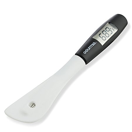 Gourmia GTH9180 Digital Spatula Thermometer Cooking & Candy Temperature Reader & Stirrer in One, Durable BPA free food safe material