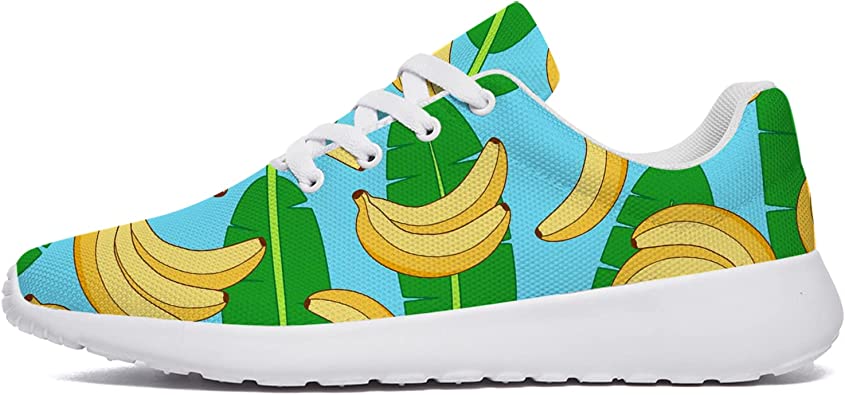 Banana Shoes Womens Mens Running Shoes Walking Tennis Sneakers Lightweight Cross Trainer Shoes Gifts for Women Men