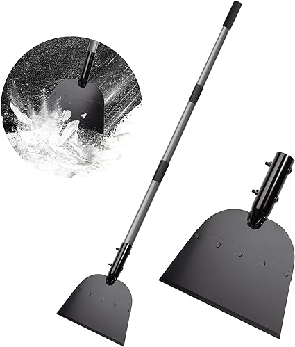 Walensee Flat Shovel, Ice Scraper, 54 inch Snow Ice Chopper for Walkway, Steel Ice Removal for Road, Outdoor Garden Cleaning Shovel, Weed Remove Tool for Lawn Edging, Driveway, Shoveling for Winter
