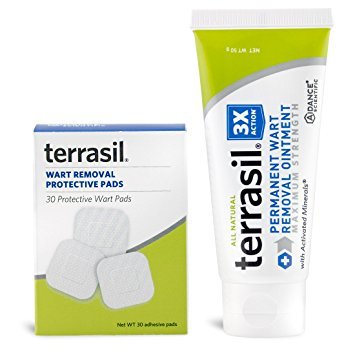 Permanent Wart Remover- for Genital & Facial Warts Maximum Strength Slow Safe Gentle Alternative for Sensitive Skin Dr Recommended Guaranteed All Natural Pain Free Salicylic Acid Free by Terrasil