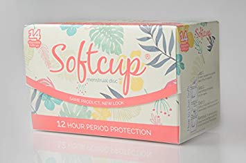 Softcup, 14 Disposable Menstrual Discs (Pack of 2)