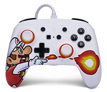 PowerA Enhanced Wired Controller for Nintendo Switch - Fireball Mario