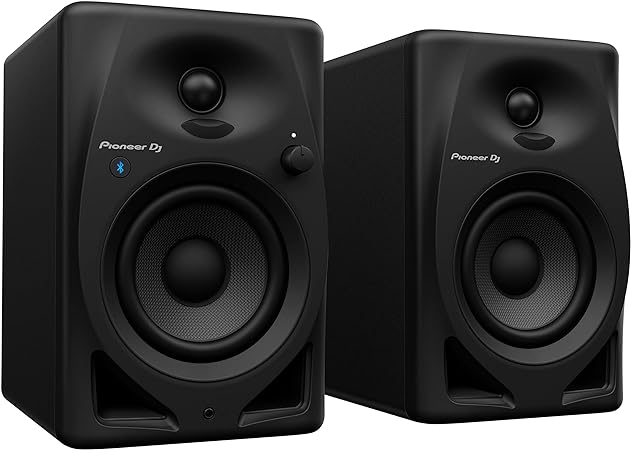 Pioneer DJ DM-40D-BT 4-inch Desktop Active Monitor Speaker with Bluetooth - Black