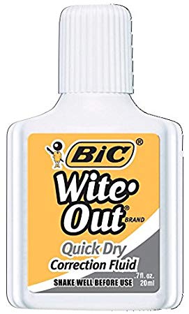 Wite Out Quick Dry Correction Fluid, 12-Count  Boxes