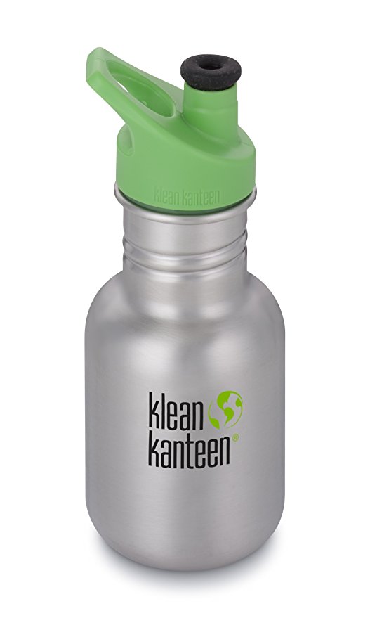 Klean Kanteen Kid Kanteen Stainless Steel Water Bottle, 12-Ounce