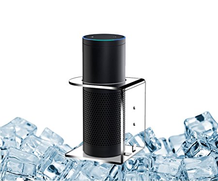[Alexa 's Best Friend ] Greenpointselect - Acrylic Speaker Guard For Amazon Echo speaker, UE Boom speaker, speaker stand   mount 2in1- Clear Crystal Color
