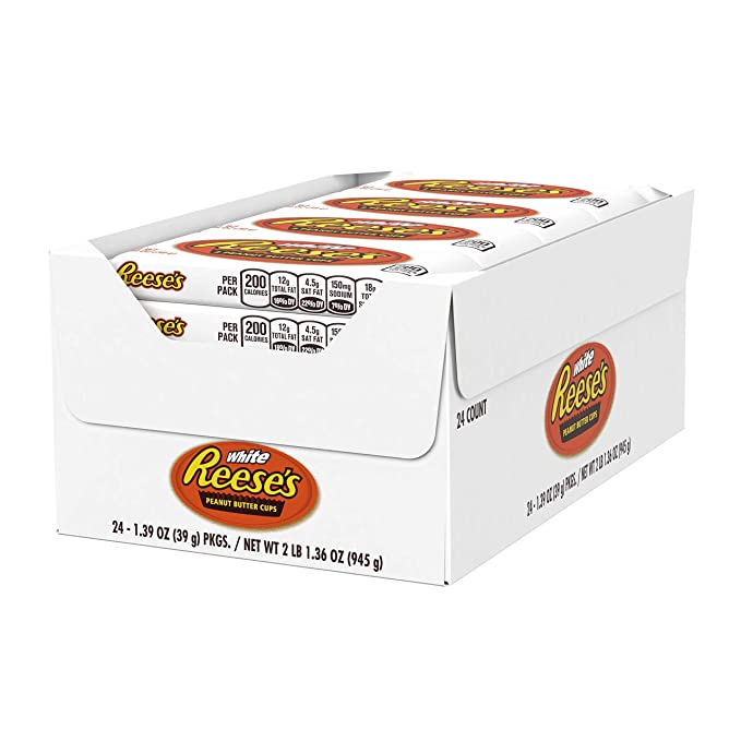 Reese's White Creme Peanut Butter Cups, 24 Count - 1.5 oz - SET OF 2
