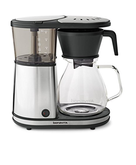 Bonavita BV1901GW Glass Carafe Brewer with Hot Plate