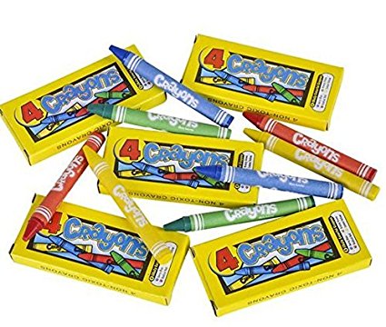 4-Pack Kid Fun Crayons - 144 PACKS