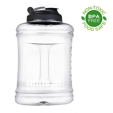 BOTTLED JOY Water Jug 2.5L/83oz Large Capacity Sports Water Bottle with Handle,Reusable BPA Free Plastic Water Bottle,Home Drinking Water Jug,Big Water Bottle for Outdoor Hiking & Gym.