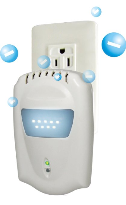 Anion Air Purifier, Refresher, Cleaner with LED night light