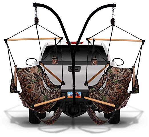 Hammaka Trailer Hitch Stand and Cradle Chairs Combo (Camoflauge)