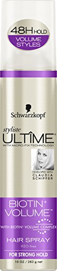 Schwarzkopf Styliste Ultime Biotin Volume Hairspray, 10 Ounce