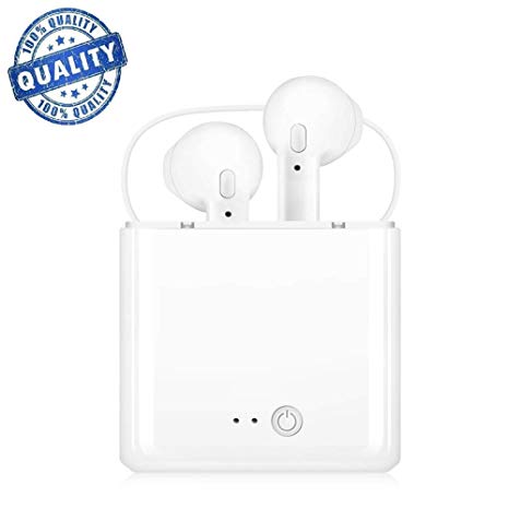 Bluetooth Headphones, Wireless Earbuds in-Ear Sports Cordless Headphones Headsets with Charging Box for Bluetooth Devices，Cordless Sport Headsets for All Bluetooth Devices