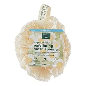 Earth Therapeutics Loofah, Super, Exfoliating, Mesh Sponge