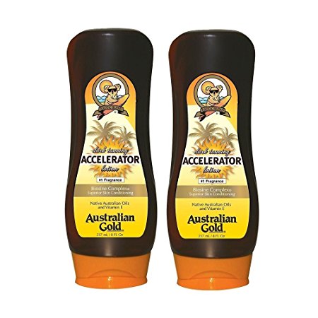 2 Pack, Dark Tanning Accelerator Lotion (8 ounces)