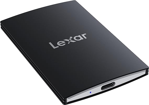 Lexar 2TB SL500 Portable SSD, Compatible w/PC & Mac, Type-C Laptops, Smartphones, Tablets, PS5, PS4, Xbox, Up to 2000/1800 MB/s Read/Write, USB 3.2 Gen 2x2, External SSD, Black (LSL500X002T-RNBNU)