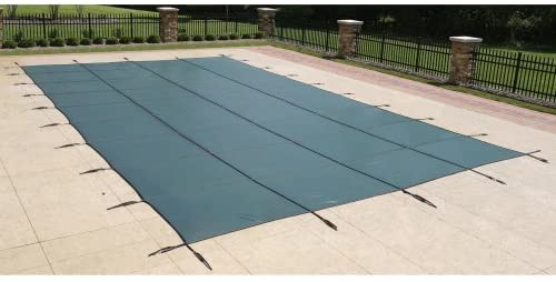Blue Wave 20-ft x 40-ft Rectangular In Ground Pool Safety Cover - Green