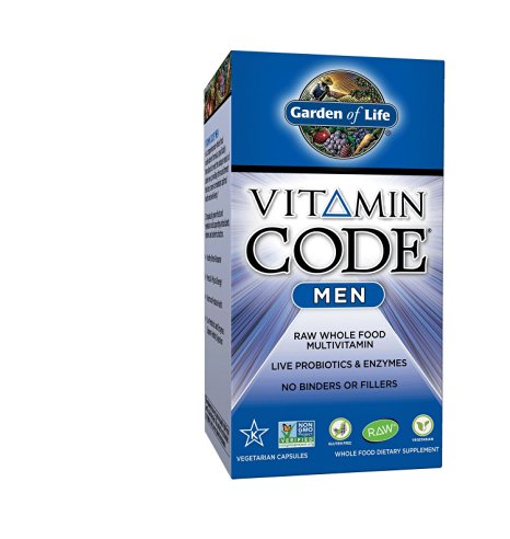 Garden of Life Vitamin Code Men's Multi-Vitamin Capsules, 120 Count