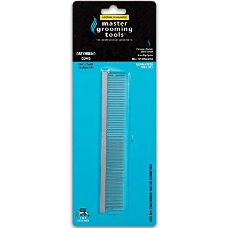 Master Grooming Tools Greyhound Pet Grooming Comb