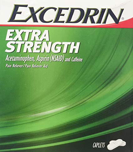 Excedrin Extra Strength Caplets 50 Packets of 2 (50/2's) Display Box (1)