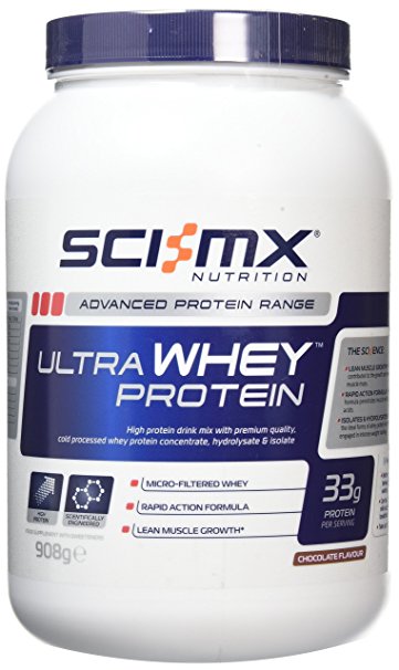 Sci-MX Nutrition 100%  Ultra Whey Protein Chocolate, 908g