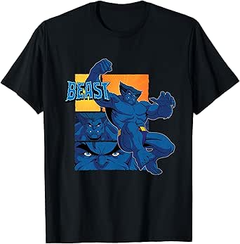 Marvel Studios X-Men ’97 Beast Logo Action Panels T-Shirt