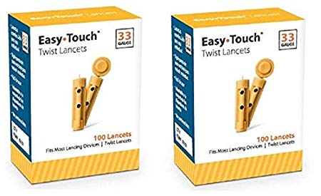 EASY TOUCH TWIST LANCETS 33G 100