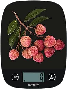 NUTRI FIT Digital Food Scale Kitchen 0.1oz Ultra Slim, Coffee Scale, Weighing for Ounces and Grams Accurate for Weight Loss, Baking, Dieting, Keto Cooking, Meal Prep, Black