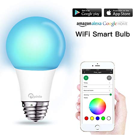 Smart Bulb,WiFi Smart Led Light Bulb (100w Equi) Compatible with Alexa&Google Home Remote App Controlled Party Bulbs Color Changing Dimmable Night Light Wake up Lights e26/e27