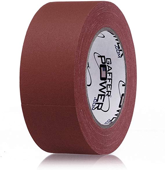 Real Professional Grade Gaffer Tape by Gaffer Power, Made in The USA, Heavy Duty Gaffers Tape, Non-Reflective, Multipurpose. (2 inches X 30 Yards, Burgundy)