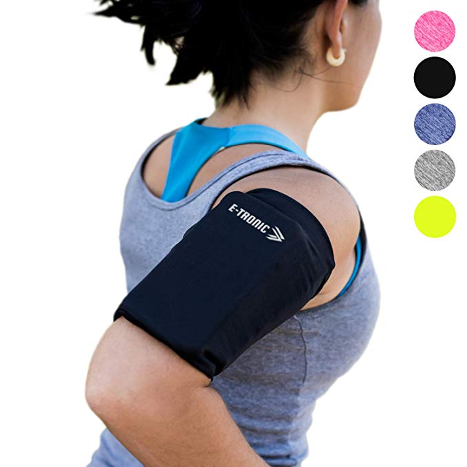 Phone Armband Sleeve: Best Running Sports Arm Band Strap Holder Pouch Case for Exercise Workout Fits iPhone 5S SE 6 6S 7 8 Plus iPod Android Samsung Galaxy S5 S6 S7 S8 Note 4 5 Edge LG HTC Pixel XL