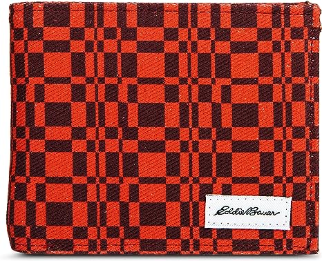 Eddie Bauer Men's Pioneer Printed Cotton Canvas Bifold Wallet