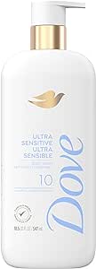 Dove Fragrance Free Body Wash Gentle all-over body cleanser Ultra Sensitive 10 essential ingredients 547 ml