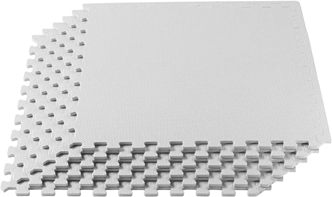 We Sell Mats 24BK4.1-10M Foam Interlocking Floor Square Tiles