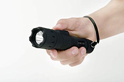 Guard Dog Security Stealth Compact Stun Gun Flashlight, Maximum Voltage, Holster Included, Rechargeable