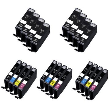 HI-VISION® 20 PK Compatible Canon PGI-250XL PGI 250 CLI-251XL CLI 251 High Yield Ink Cartridge Replacement 8xLg Black,3x(Black,Cyan,Yellow,Magenta) for PIXMA MG6320,MG5420,iP7220,MX922,MX722 Printer