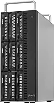 TERRAMASTER D8-332 Thunderbolt 3 Storage Most Compact Professional-Grade 8-Bay Tower Thunderbolt3 Hardware RAID Enclosure Support RAID 0/1/5/10/JBOD External Hard Drive RAID Storage (Diskless)