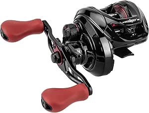 KastKing Sharky III Baitcasting Fishing Reel, Auto-Adjustable Crossfire 12 Button Magnetic Braking System Baitcaster Reel, 10 1 Double Shielded Stainless Steel Ball Bearings, 7.2:1 High-Speed Gear Ratio, LFTV Line Guide, 17.6LBs Triple Disc Carbon Fiber Drag